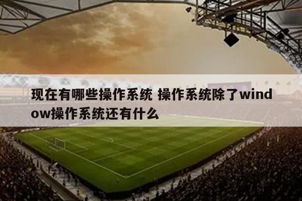 现在有哪些操作系统 操作系统除了window操作系统还有什么