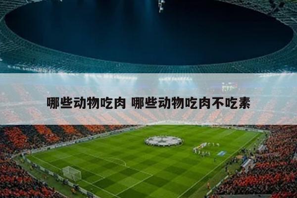 哪些动物吃肉 哪些动物吃肉不吃素