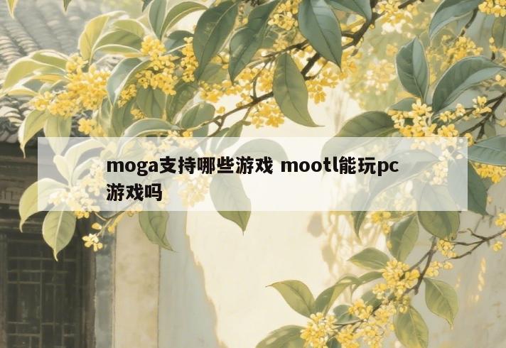 moga支持哪些游戏 mootl能玩pc游戏吗