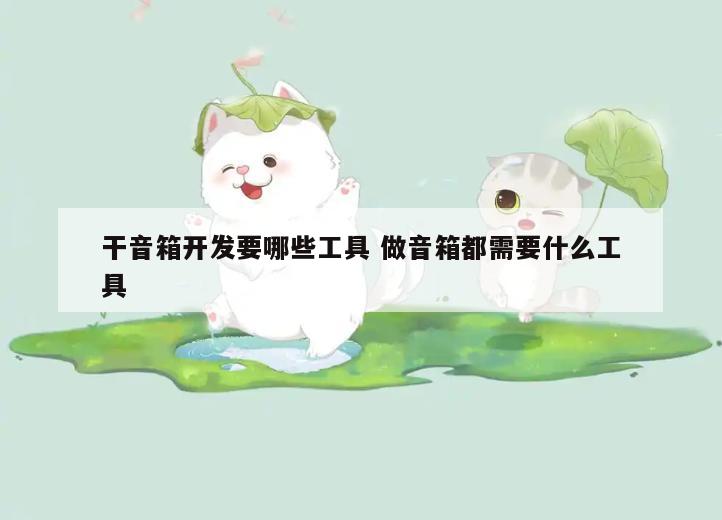 干音箱开发要哪些工具 做音箱都需要什么工具