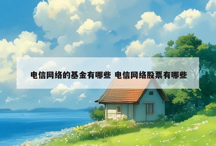 电信网络的基金有哪些 电信网络股票有哪些