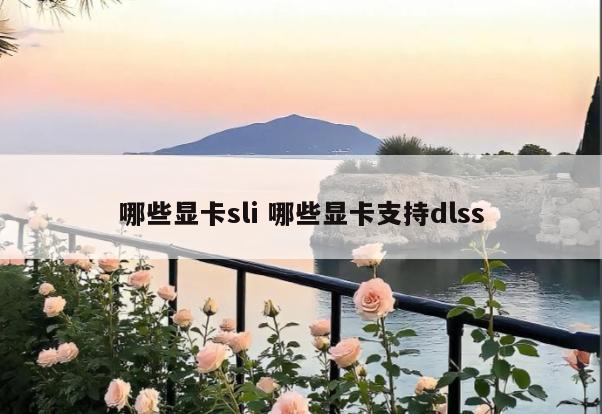 哪些显卡sli 哪些显卡支持dlss