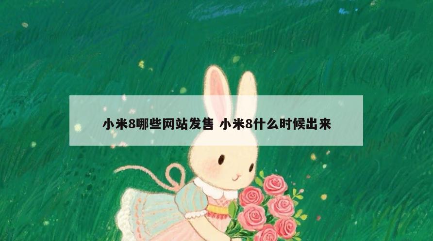 小米8哪些网站发售 小米8什么时候出来